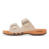 max, pantoletten clogs herren mit biegsamer nachhaltiger holzsohle, der bestseller, farbe: creme, holzclogs woody, woody schuhe, woody shoes, handgemachte holzschuhe aus österreich, kärnten