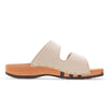 max, pantoletten clogs herren mit biegsamer nachhaltiger holzsohle, der bestseller, farbe: creme, holzclogs woody, woody schuhe, woody shoes, handgemachte holzschuhe aus österreich, kärnten