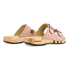 maxima, pantoletten clogs damen mit biegsamer nachhaltiger holzsohle, der bestseller, farbe: confeto, holzclogs woody, woody schuhe, woody shoes, handgemachte holzschuhe aus österreich, kärnten