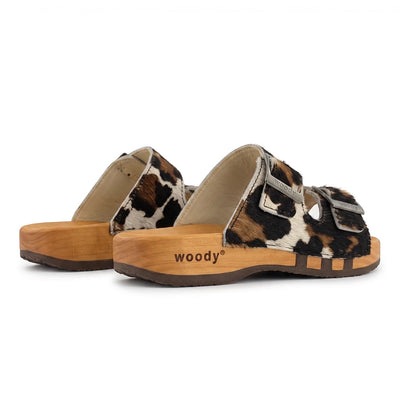 woody Maxima Fell Pantolette Damen, Ansicht 2, handgemacht in Österreich