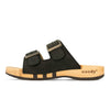 maxima, pantoletten clogs damen mit biegsamer nachhaltiger holzsohle, der bestseller, farbe: nero, holzclogs woody, woody schuhe, woody shoes, handgemachte holzschuhe aus österreich, kärnten