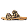 maxima, pantoletten clogs damen mit biegsamer nachhaltiger holzsohle, der bestseller, farbe: wildcat (animal print), holzclogs woody, woody schuhe, woody shoes, handgemachte holzschuhe aus österreich, kärnten