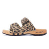 maxima, pantoletten clogs damen mit biegsamer nachhaltiger holzsohle, der bestseller, farbe: wildcat (animal print), holzclogs woody, woody schuhe, woody shoes, handgemachte holzschuhe aus österreich, kärnten