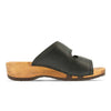 melanie, pantoletten clogs damen mit biegsamer nachhaltiger holzsohle, der bestseller, farbe: schwarz, holzclogs woody, woody schuhe, woody shoes, handgemachte holzschuhe aus österreich, kärnten