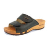 melanie, pantoletten clogs damen mit biegsamer nachhaltiger holzsohle, der bestseller, farbe: schwarz, holzclogs woody, woody schuhe, woody shoes, handgemachte holzschuhe aus österreich, kärnten