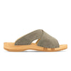 modell-mila-farbe: sand_clogs pantoletten damen mit biegsamer nachhaltiger weidenholzsohle, holzclogs woody, woody schuhe, woody shoes, handgemachte holzschuhe aus österreich, kärnten