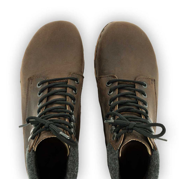 [Caffe] Mona Damen Clog Stiefelette mit biegsamer nachhaltiger holzsohle, farbe: caffe-braun, holzclogs woody schuhe, woody shoes, handgemachte holzschuhe aus österreich kärnten