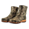 [Noirgold] NENA-clog-boots-stiefel-damen-mit-biegsamer-nachhaltiger-holzsohle-holzclogs-woody-schuhe-woody shoes-handgemachte-holzschuhe-aus-österreich-kärnten, farbe: noirgold (gold mit schwarzen cracks)