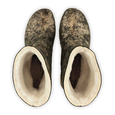 [Noirgold] NENA-clog-boots-stiefel-damen-mit-biegsamer-nachhaltiger-holzsohle-holzclogs-woody-schuhe-woody shoes-handgemachte-holzschuhe-aus-österreich-kärnten, farbe: noirgold (gold mit schwarzen cracks)