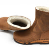 NENA-clog-boots-stiefel-damen-mit-biegsamer-nachhaltiger-holzsohle-farbe: tabacco (braun)-holzclogs-woody-schuhe-woody shoes-handgemachte-holzschuhe-aus-österreich-kärnten