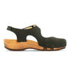 nicole, sandalen clogs damen mit biegsamer nachhaltiger holzsohle, der bestseller, farbe: nero-schwarz, holzclogs woody, woody schuhe, woody shoes, handgemachte holzschuhe aus österreich, kärnten