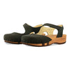 nicole, sandalen clogs damen mit biegsamer nachhaltiger holzsohle, der bestseller, farbe: nero-schwarz, holzclogs woody, woody schuhe, woody shoes, handgemachte holzschuhe aus österreich, kärnten