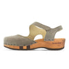nicole, sandalen clogs damen mit biegsamer nachhaltiger holzsohle, der bestseller, holzclogs woody, woody schuhe, woody shoes, handgemachte holzschuhe aus österreich, kärnten, farbe: sand
