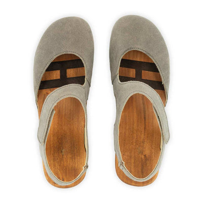nicole, sandalen clogs damen mit biegsamer nachhaltiger holzsohle, der bestseller, holzclogs woody, woody schuhe, woody shoes, handgemachte holzschuhe aus österreich, kärnten, farbe: sand