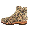 [Wildcat] olga, clog stiefelette damen mit biegsamer nachhaltiger holzsohle, holzclogs woody, woody schuhe, woody shoes, handgemachte holzschuhe aus österreich, kärnten, farbe: wildcat (animal print)