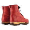 [Rosso] PASCAL-clog-boots-stiefel-herren-mit-biegsamer-nachhaltiger-holzsohle-holzclogs-woody-schuhe-woody shoes-handgemachte-holzschuhe-aus-österreich-kärnten, farbe: rosso (rot)