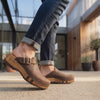 [Caffe] leon, clogs herren mit biegsamer nachhaltiger holzsohle, farbe: caffe-braun, holzclogs woody, woody schuhe, woody shoes, handgemachte holzschuhe aus österreich, kärnten