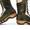 clogs damen ramona fell, farbe: cocco gold - alaska gold. stiefel, winterclog, winterclogs. damenstiefel clogs weiss. damen fellschuhe bestellen, fellclogs, weisse fellstiefel mit holzschuhe, holzclogs fell kaufen.