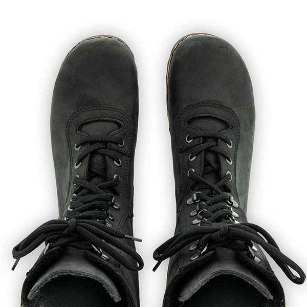 [Nero] Ramona Clog Stiefel von woody Schuhe. Damen Stiefel mit hohem Schaft bestellen. Holzclog Stiefel. Holzstiefel. Stiefel für Damen handgemacht. Handgemachte Stiefel kaufen., farbe: nero (schwarz)