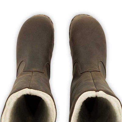 [Caffe] Rose Damen Clog Fell Schlupfstiefel mit biegsamer nachhaltiger holzsohle, holzclogs woody, woody schuhe, woody shoes, handgemachte holzschuhe aus österreich, kärnten, farbe: caffe