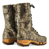 [Noirgold] clogs damen rosanna winter stiefel. winter stiefel, winterclogs, winterclog. damenstiefel clogs leder. damen stiefel leder gefüttert bestellen, winterclogs, stiefel mit holzschuhe, holzclogs stiefeln kaufen. farbe: noirgold (gold mit schwaren cracks)