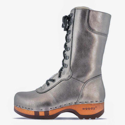 [Titan] clogs damen rosanna winter stiefel. winter stiefel, winterclogs, winterclog. damenstiefel clogs leder. damen stiefel leder gefüttert bestellen, winterclogs, stiefel mit holzschuhe, holzclogs stiefeln kaufen. farbe: titan