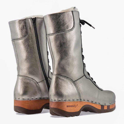 [Titan] clogs damen rosanna winter stiefel. winter stiefel, winterclogs, winterclog. damenstiefel clogs leder. damen stiefel leder gefüttert bestellen, winterclogs, stiefel mit holzschuhe, holzclogs stiefeln kaufen. farbe: titan
