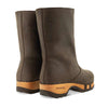 rose, farbe: caffe, clog schlupfstiefel damen mit biegsamer nachhaltiger holzsohle, holzclogs woody, woody schuhe, woody shoes, handgemachte holzschuhe aus österreich, kärnten