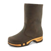 rose, farbe: caffe, clog schlupfstiefel damen mit biegsamer nachhaltiger holzsohle, holzclogs woody, woody schuhe, woody shoes, handgemachte holzschuhe aus österreich, kärnten