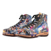 Roxy Clogs Damen Sneaker Argentino von woody Schuhe. Clogs Damen roxy, clog sneakers für damen mit hohem schaft und biegsamer nachhaltiger holzsohle, farbe: sex & rock'n'roll (multicolor-print), holzclogs woody, woody schuhe, woody shoes, handgemachte holzschuhe aus österreich, kärnten