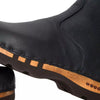 Sandro Herrenstiefel von woody Schuhe. Herrenclogs mit biegsamer Holzsohle von woody Schuhe, Herrenclog von woody Schuhe. Clogs mit biegsamer Holzsohle und holzfußbett. Clogs online bestellen. Handgemachte Herrenstiefel, farbe: cervo nero (schwarz)