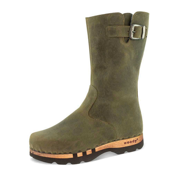 [Olivia] Sandro Herren Clog Stiefel von woody Schuhe. Herrenclogs mit biegsamer Holzsohle von woody Schuhe, Herrenclog von woody Schuhe. Clogs mit biegsamer Holzsohle und holzfußbett. Herrenclogs, Holzclogs kaufen. Clogs online bestellen. Handgemachte Herrenstiefel, farbe: nero (schwarz)