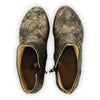 [Noirgold] clogs damen tanja woody holzschuhe. tanja ankle boots gefüttert, damenstiefel, stiefel, damenclogs mit flexibler, biegsamer holzsohle. holzclogs, clogs damen knöchel stiefel, damen clogs mit fussbett. ankleboots holz schuhe, holzclog, holzschuhe kaufen, Farbe: noirgold (gold mit schwarzen cracks)