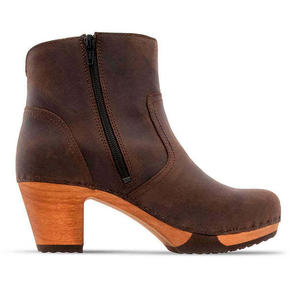 Tanja – Women's Clog Ankle Boots with flexible wooden sole
