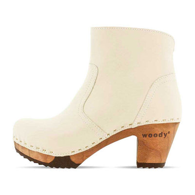 [Creme] clogs damen tanja woody holzschuhe. tanja ankle boots gefüttert, damenstiefel, stiefel, damenclogs mit flexibler, biegsamer holzsohle. holzclogs, clogs damen knöchel stiefel, damen clogs mit fussbett. ankleboots holz schuhe, holzclog, holzschuhe kaufen, farbe: creme