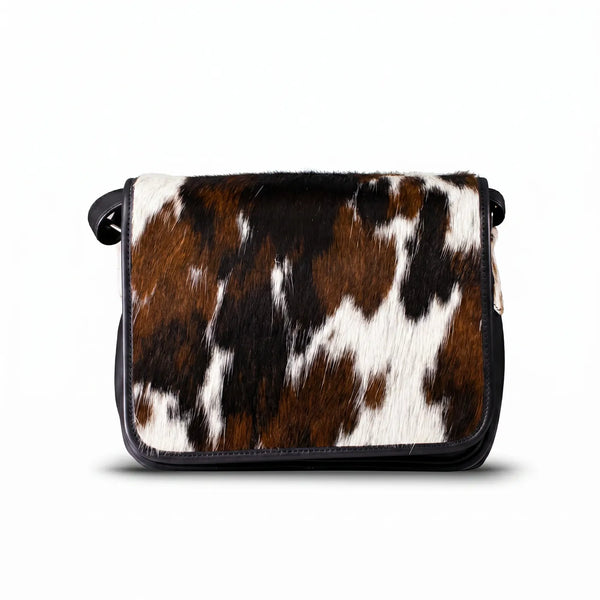 woody Klara - praktische Handtasche Damen in Fell Natur-Schwarz, Ansicht 6, handgemacht in Österreich