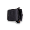 woody Klara Damen-Handtasche aus Natur-Fell in Schwarz, Rueckansicht