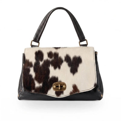 woody Alma - elegante Handtasche, Handtasche aus Kuhfell, Ansicht 2, handgemacht in Österreich