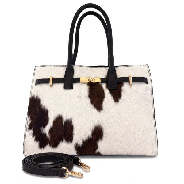 woody Greta - elegante Handtasche, Handtasche aus Kuhfell, Ansicht 3, handgemacht in Österreich