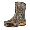[Noirgold] ULLI-clog-boots-stiefel-damen-mit-biegsamer-nachhaltiger-holzsohle-holzclogs-woody-schuhe-woody shoes-handgemachte-holzschuhe-aus-österreich-kärnten, farbe: Noirgold (gold mit schwarzen cracks)