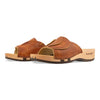 vanessa, pantoletten clogs damen mit biegsamer nachhaltiger holzsohle, der bestseller, farbe: safor (braun), holzclogs woody, woody schuhe, woody shoes, handgemachte holzschuhe aus österreich, kärnten