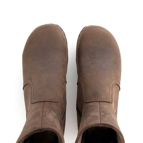 [Caffe] veronika damen clog stiefelette woody holzschuhe. veronika ankle boots mit zip, damenstiefel reissverschluss, stiefel, damenclogs mit flexibler, biegsamer holzsohle. holzclogs, clogs damen knöchel stiefel, damen clogs mit fussbett. ankleboots holz schuhe, holzclog, holzschuhe bestellen, farbe: caffe