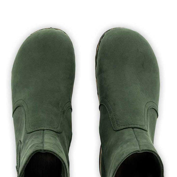 [Forest] Veronika Damen Clog Stiefelette woody, farbe: forest (waldgruen), ganzjahres, kalbslederfutter