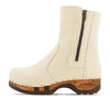 Veronika-Damen-Clog-Stiefelette-woody-farbe: creme (naturweiss), ganzjahres, kalbslederfutter