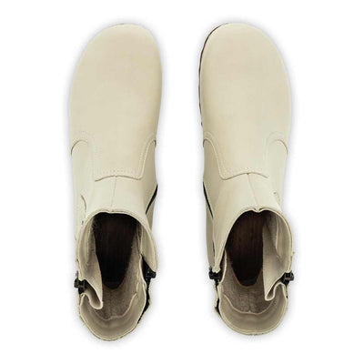 Veronika-Damen-Clog-Stiefelette-woody-farbe: creme (naturweiss), ganzjahres, kalbslederfutter