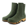 Veronika-Damen-Clog-Stiefelette-woody-farbe: forest (waldgruen), ganzjahres, kalbslederfutter
