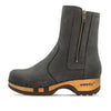 Veronika-Damen-Clog-Stiefelette-woody-farbe: grigio (dunkelgrau), ganzjahres, kalbslederfutter