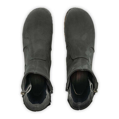 Veronika-Damen-Clog-Stiefelette-woody-farbe: grigio (dunkelgrau), ganzjahres, kalbslederfutter