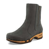 Veronika-Damen-Clog-Stiefelette-woody-farbe: grigio (dunkelgrau), ganzjahres, kalbslederfutter