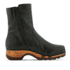 Veronika-Damen-Clog-Stiefelette-woody-farbe: nero-kroko (schwarz mit kroko Prägung), ganzjahres, kalbslederfutter